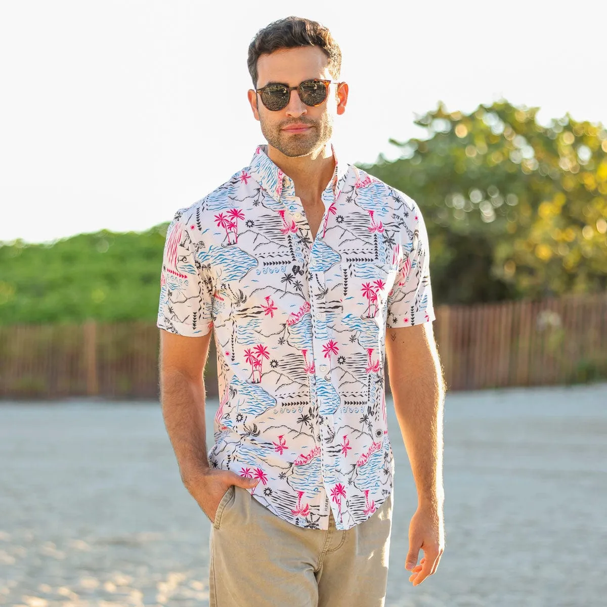 Soleil Beach (Day) – KUNUFLEX Short Sleeve Shirt