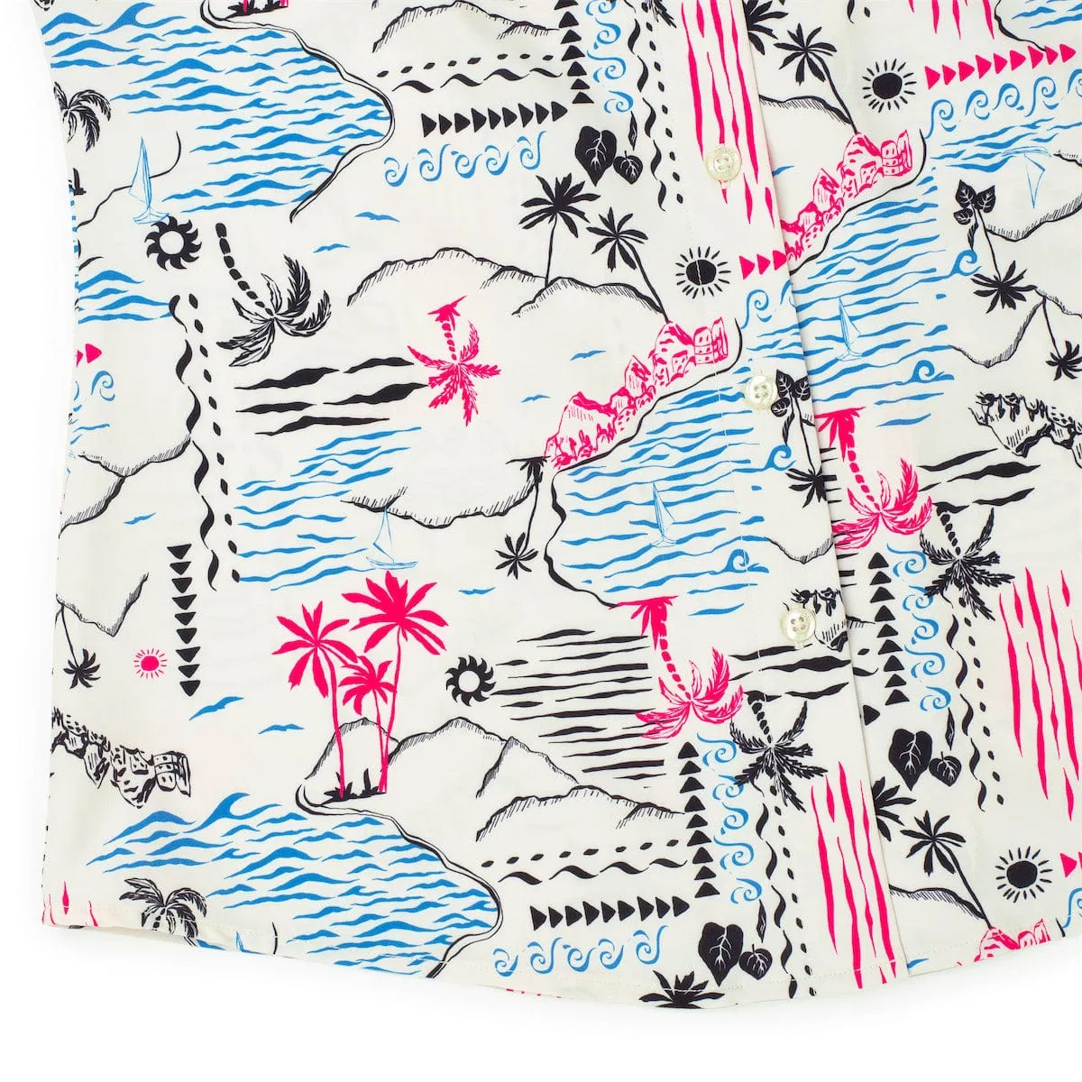 Soleil Beach (Day) – Women's KUNUFLEX Short Sleeve Shirt