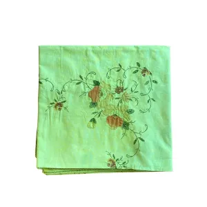 Stitched Vintage Table Cloth, Hand-Dyed