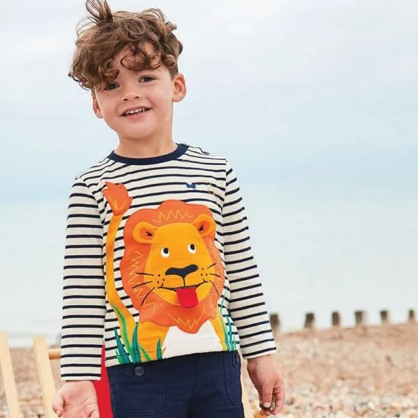 Striped Lion Kids Tshirt