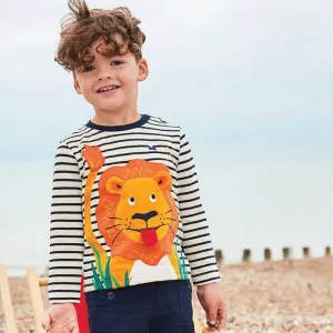 Striped Lion Kids Tshirt