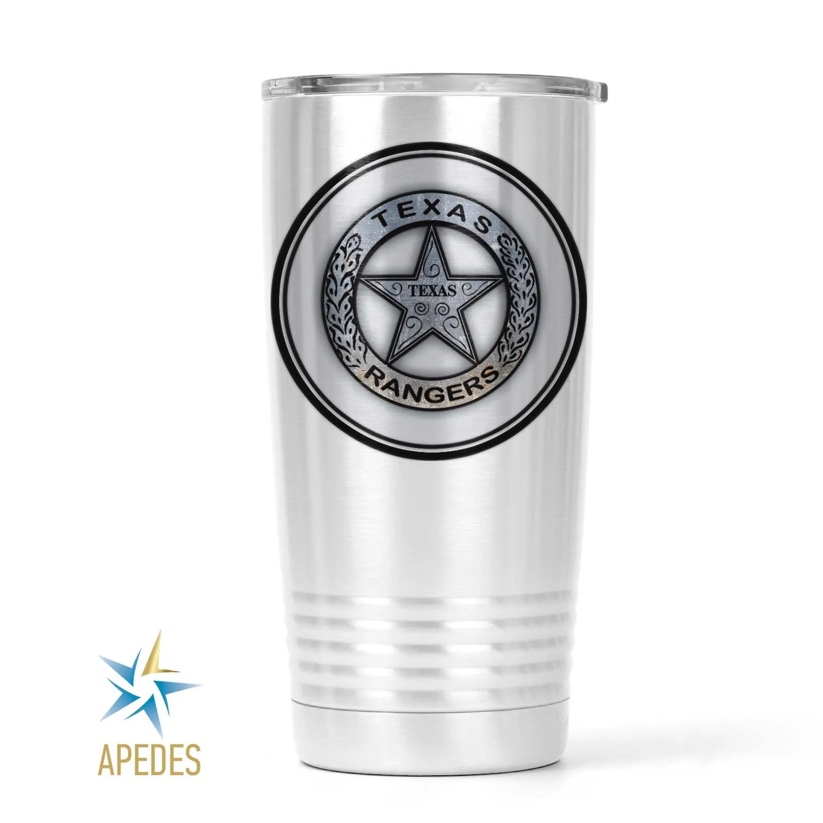 Texas Ranger Badge Stainless Steel Tumbler 20 OZ