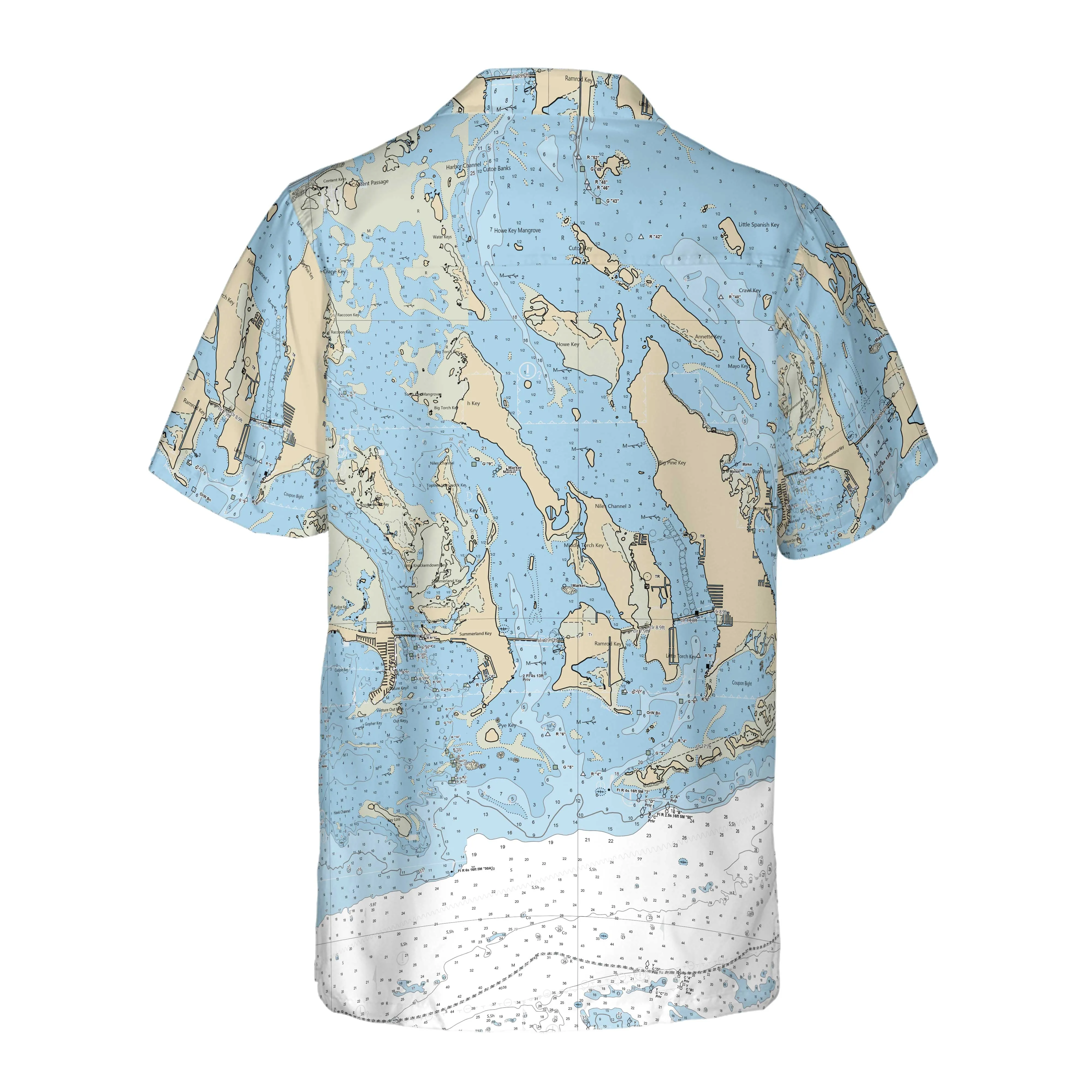 The Big Pine to Cudjoe Key Coconut Button Camp Shirt
