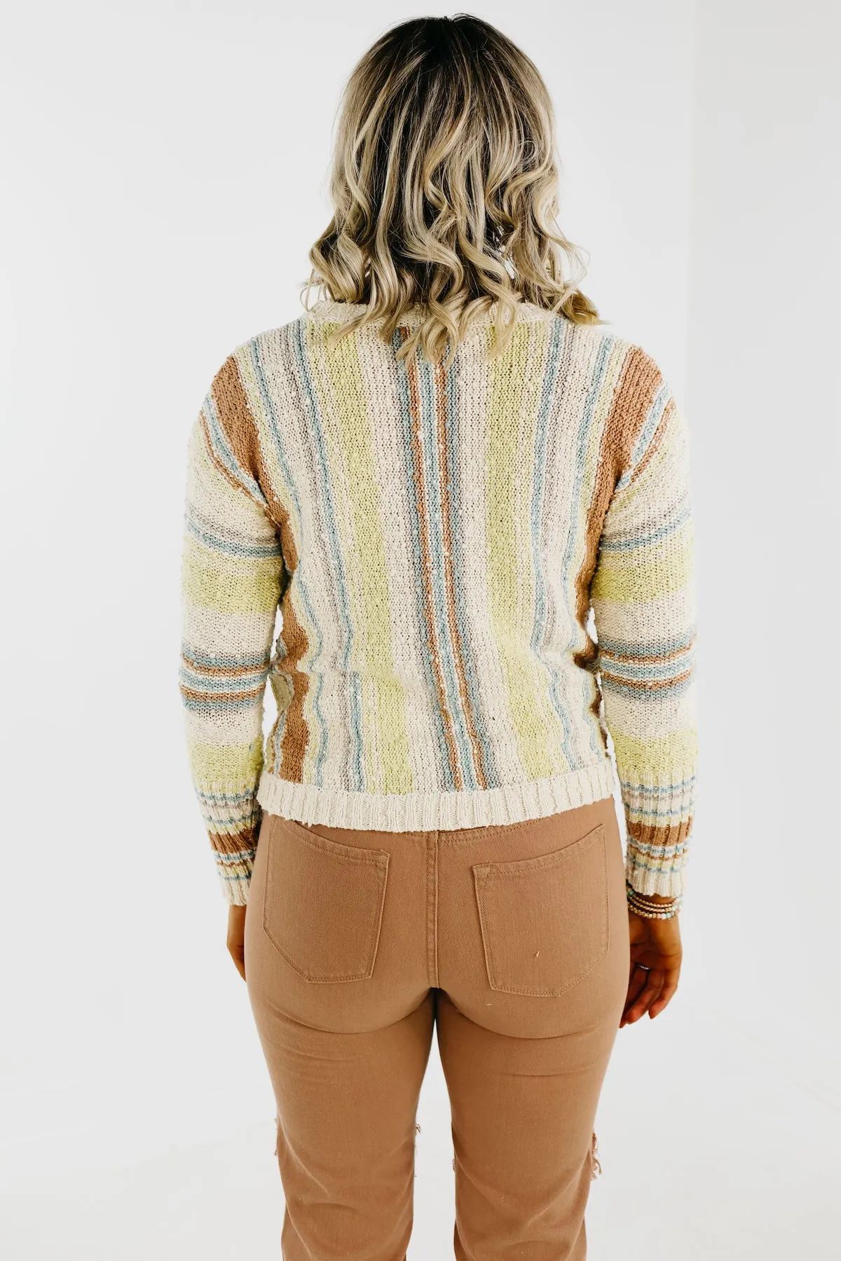 The Gabriel Textured Striped Spring Sweater - FINAL SALE