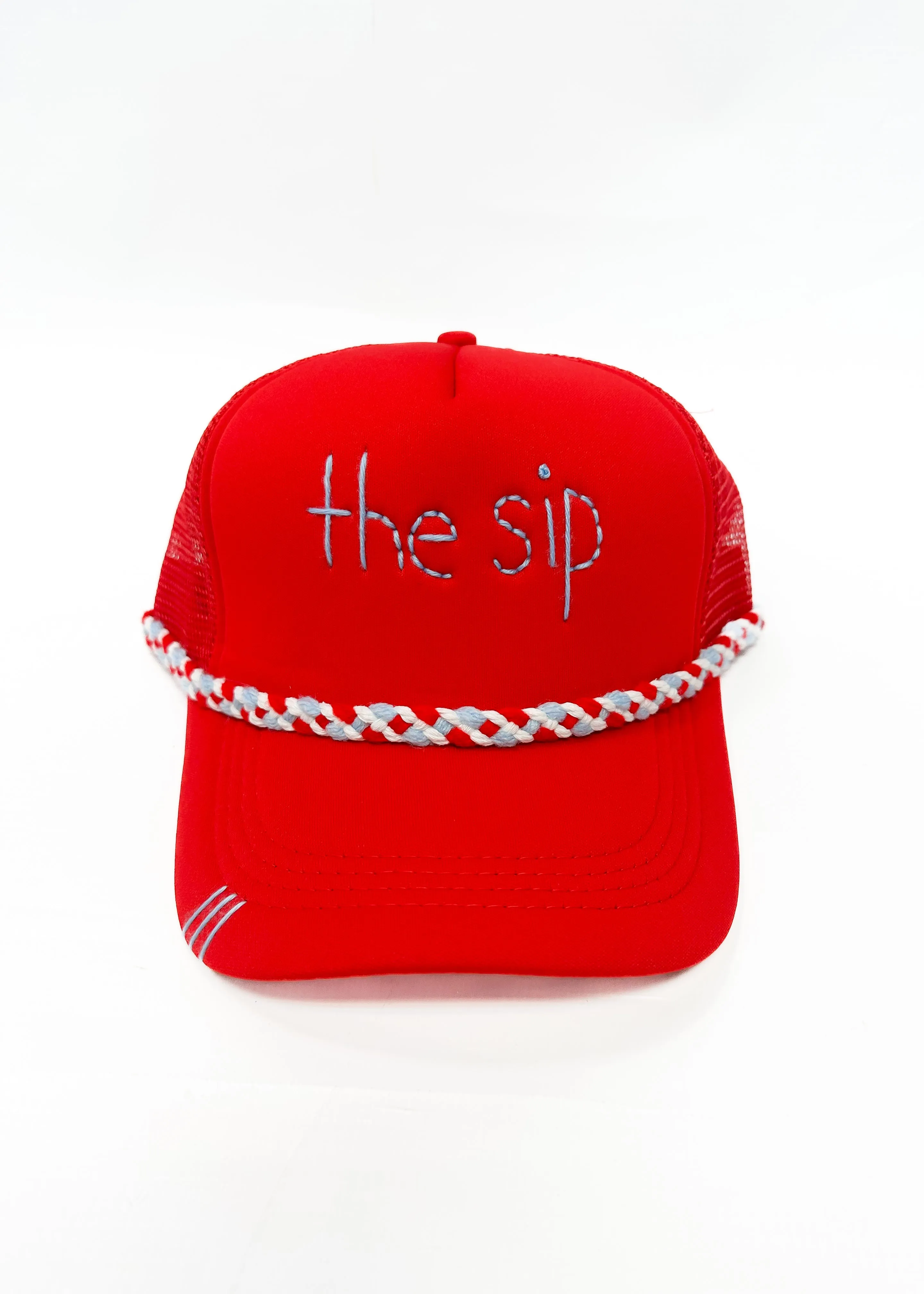 The Sip Trucker Hat - Red