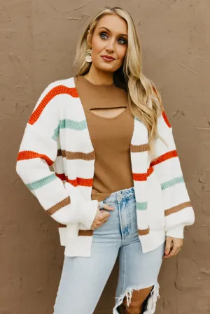The Tamira Striped Pocket Cardigan  - FINAL SALE