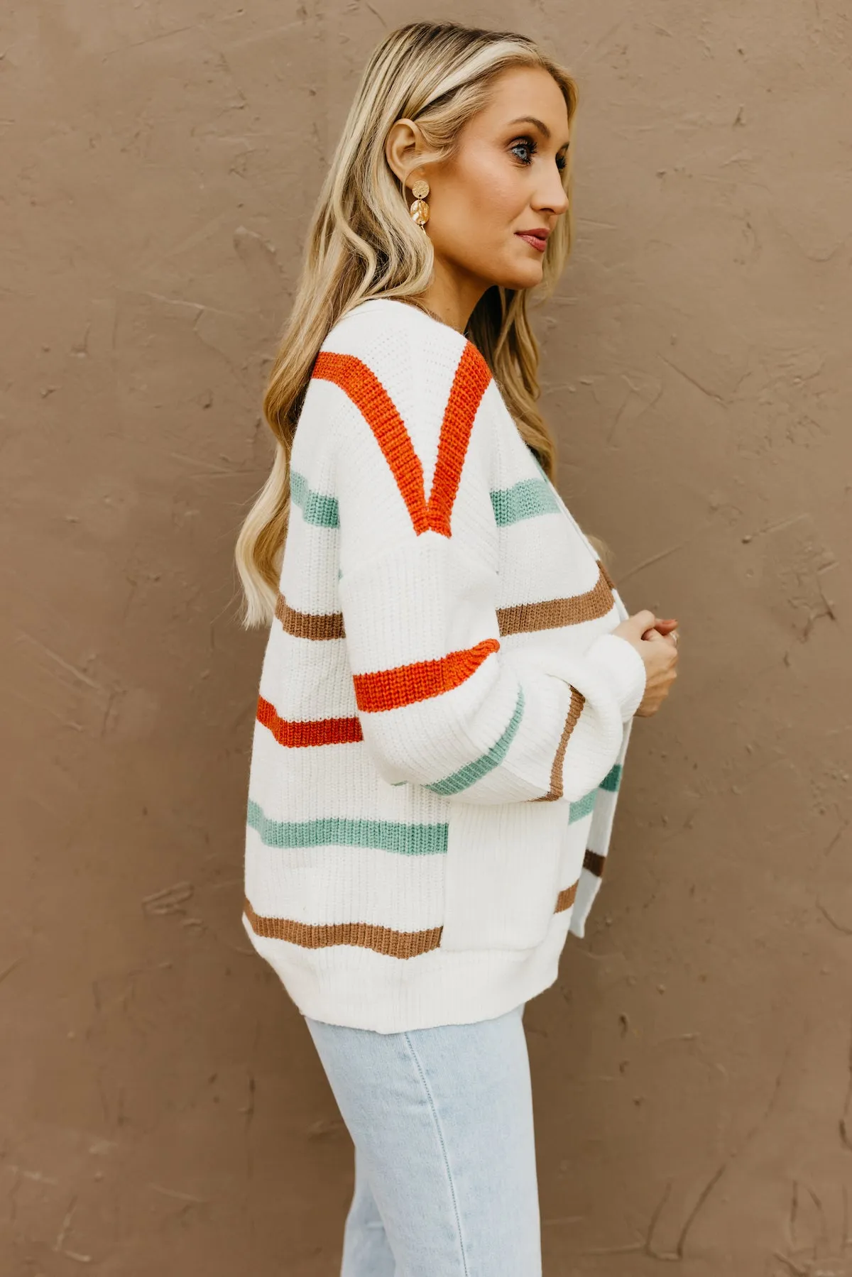 The Tamira Striped Pocket Cardigan  - FINAL SALE