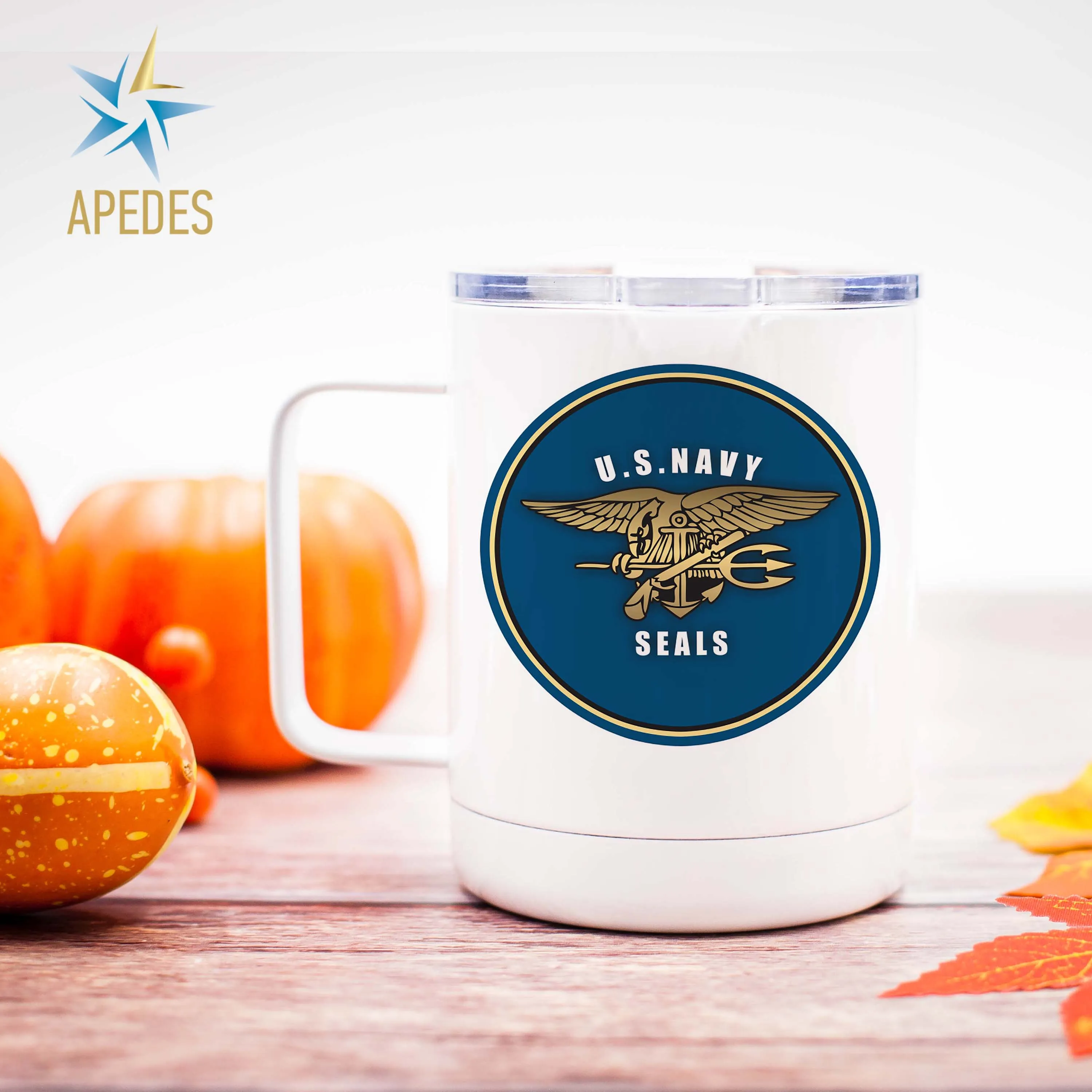 The US Navy Seals Stainless Steel Travel Mug 13 OZ