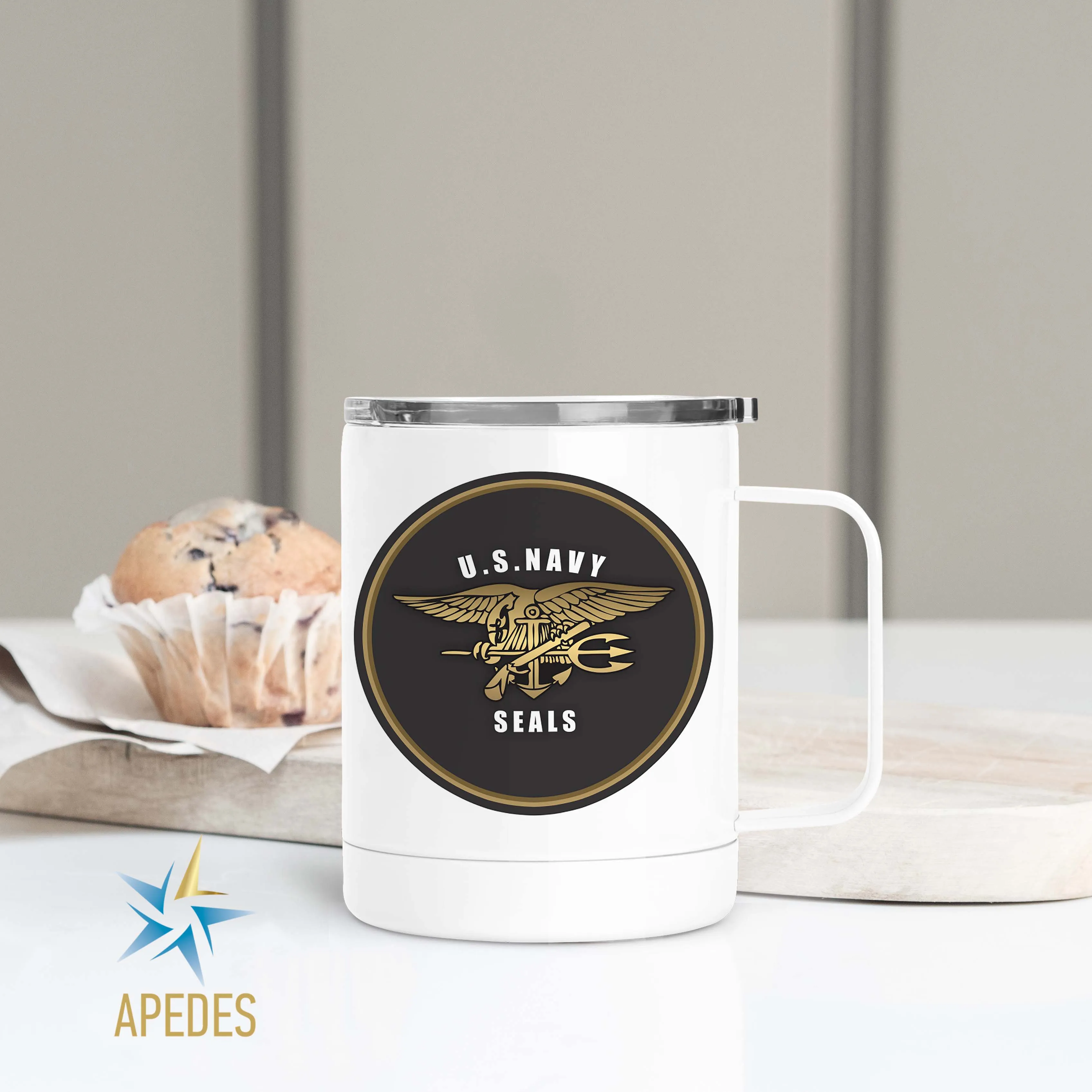 The US Navy Seals Stainless Steel Travel Mug 13 OZ