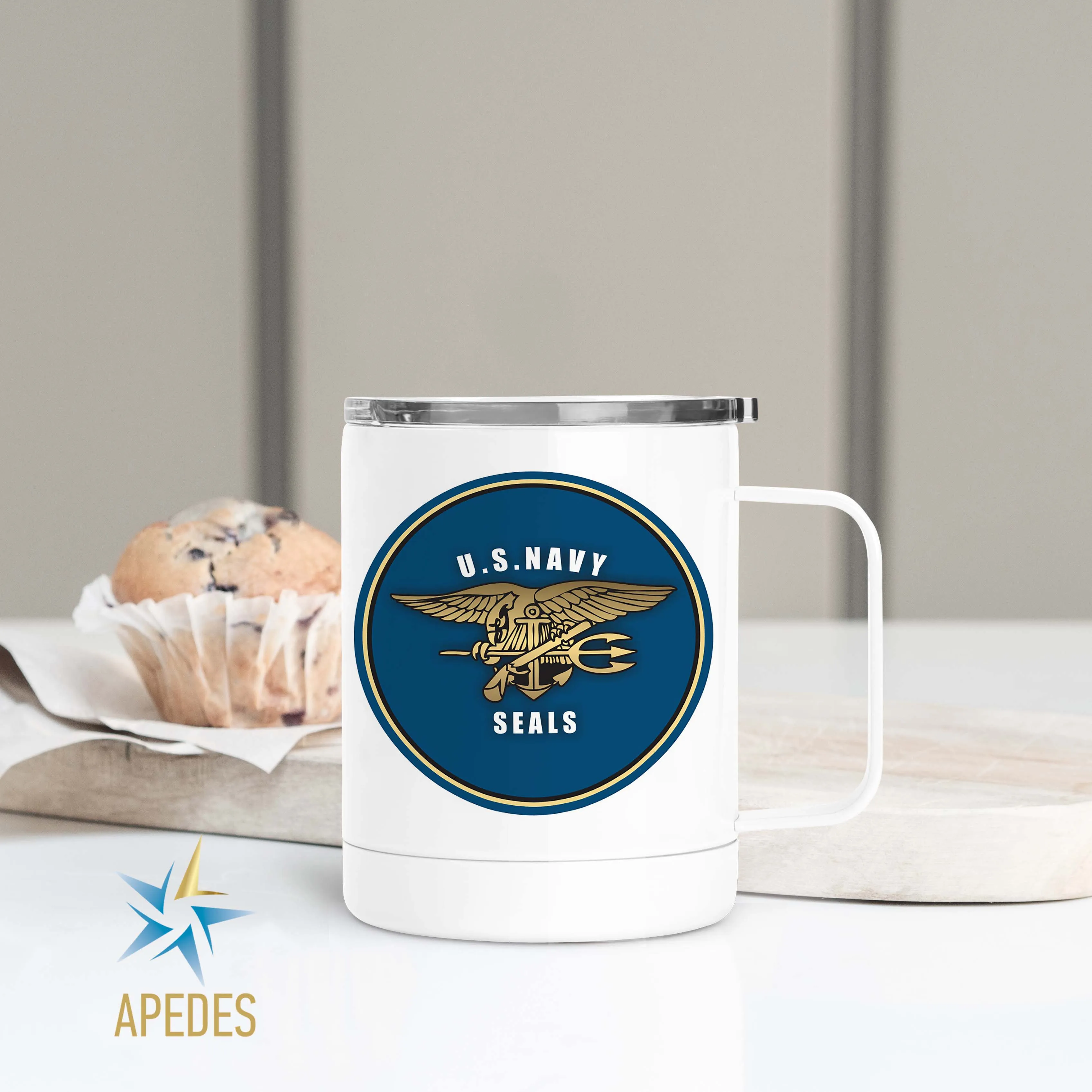The US Navy Seals Stainless Steel Travel Mug 13 OZ