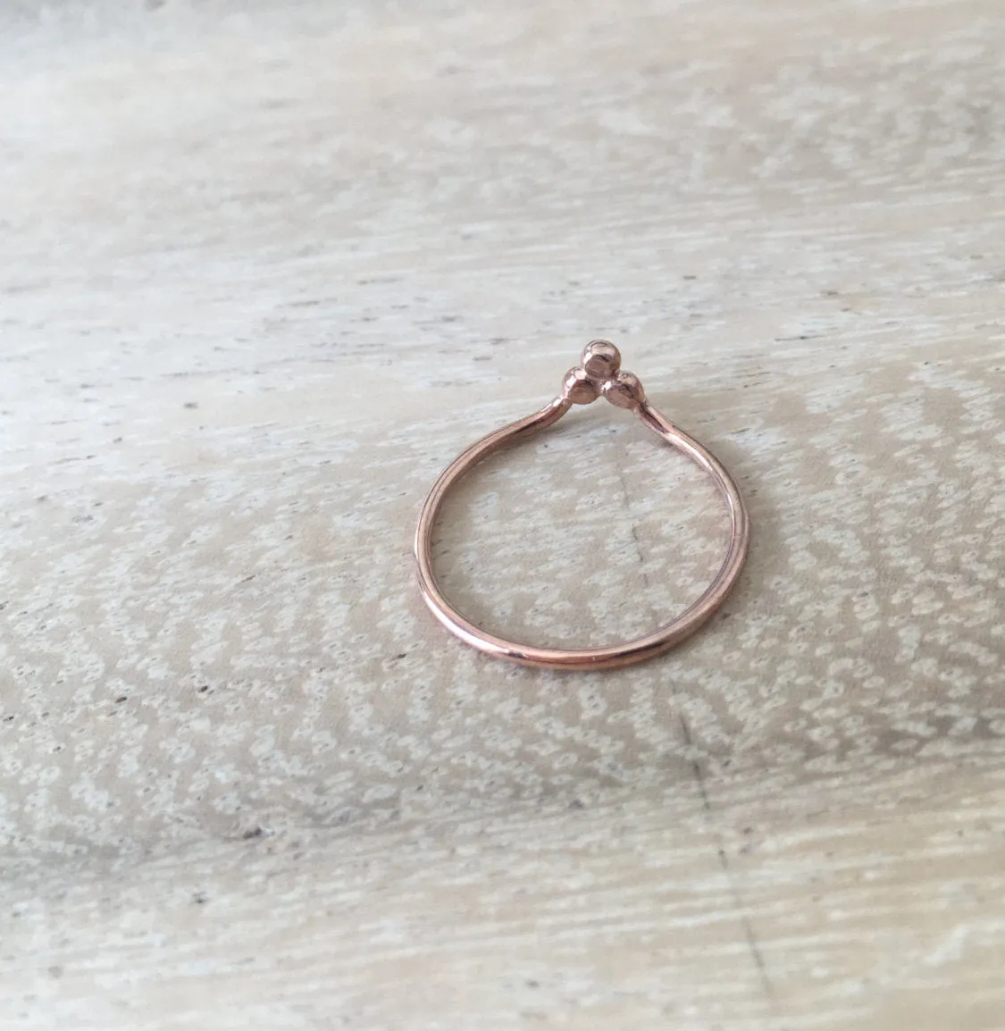 Three Dot Diamond Ring