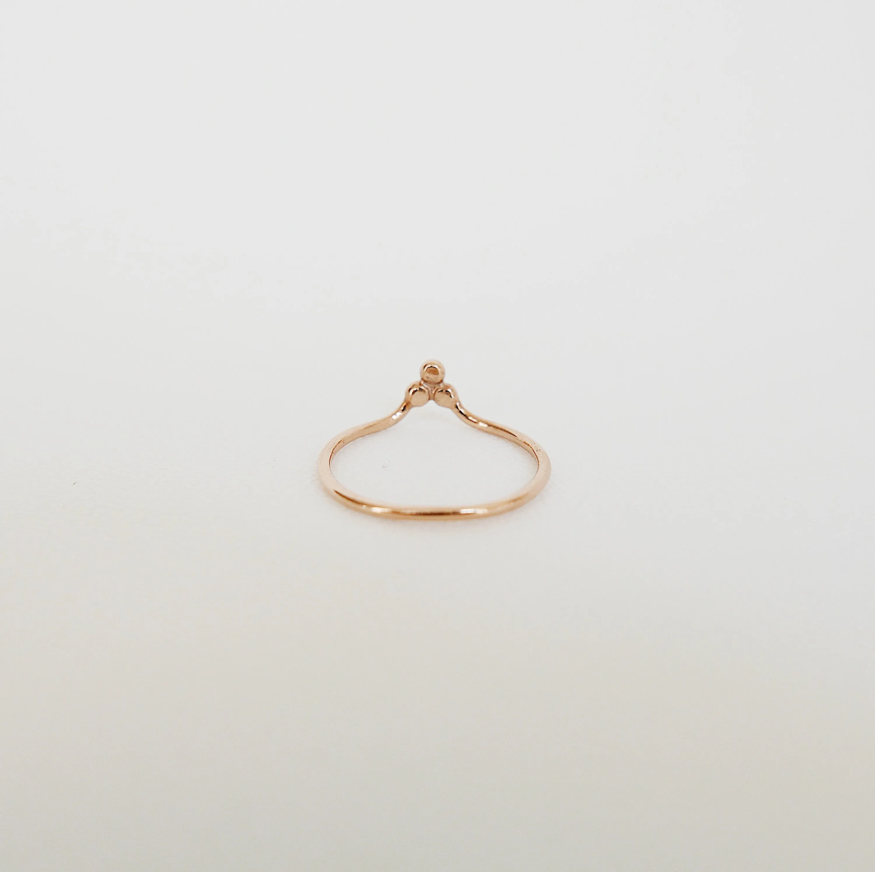 Three Dot Diamond Ring