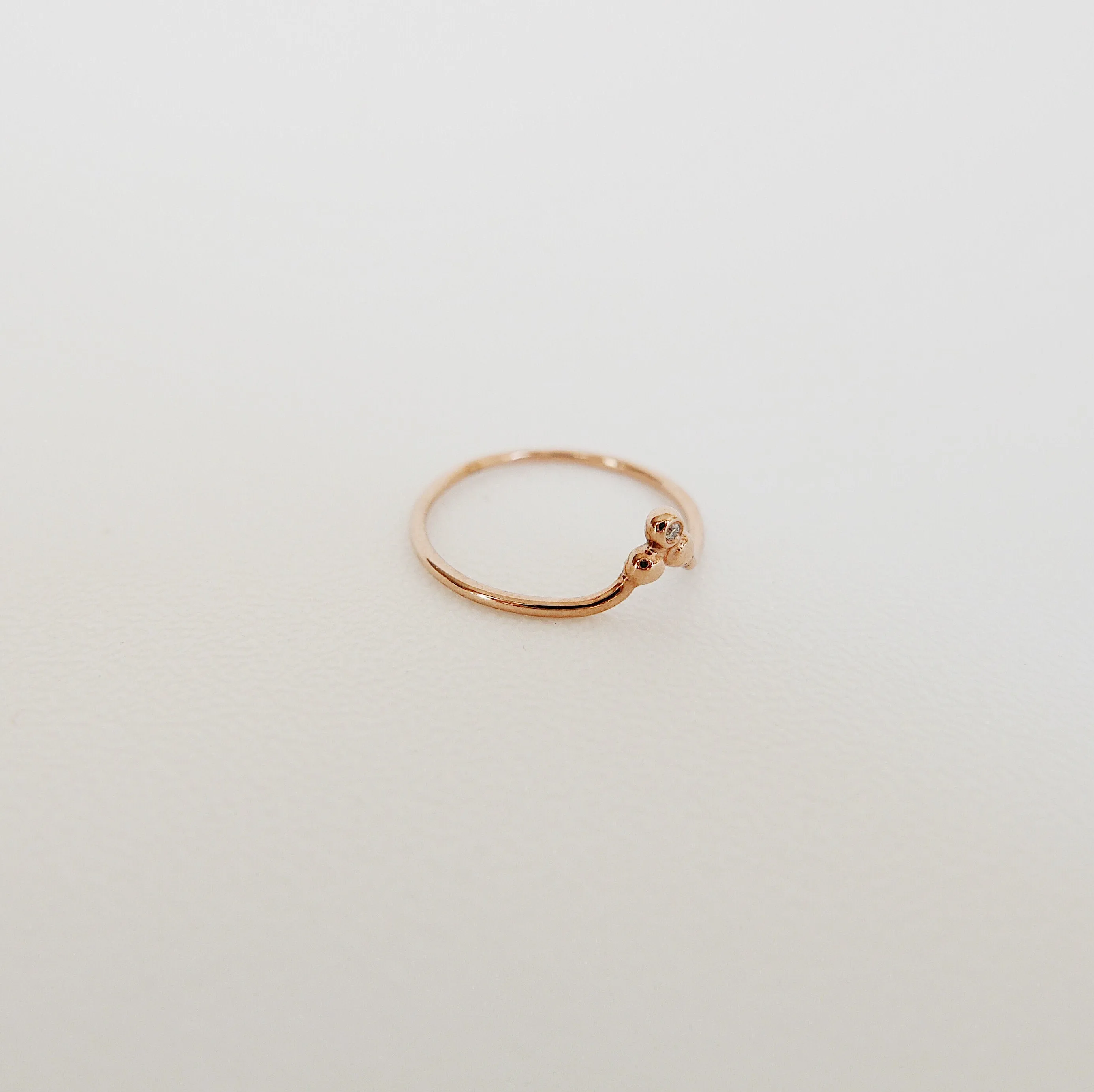 Three Dot Diamond Ring