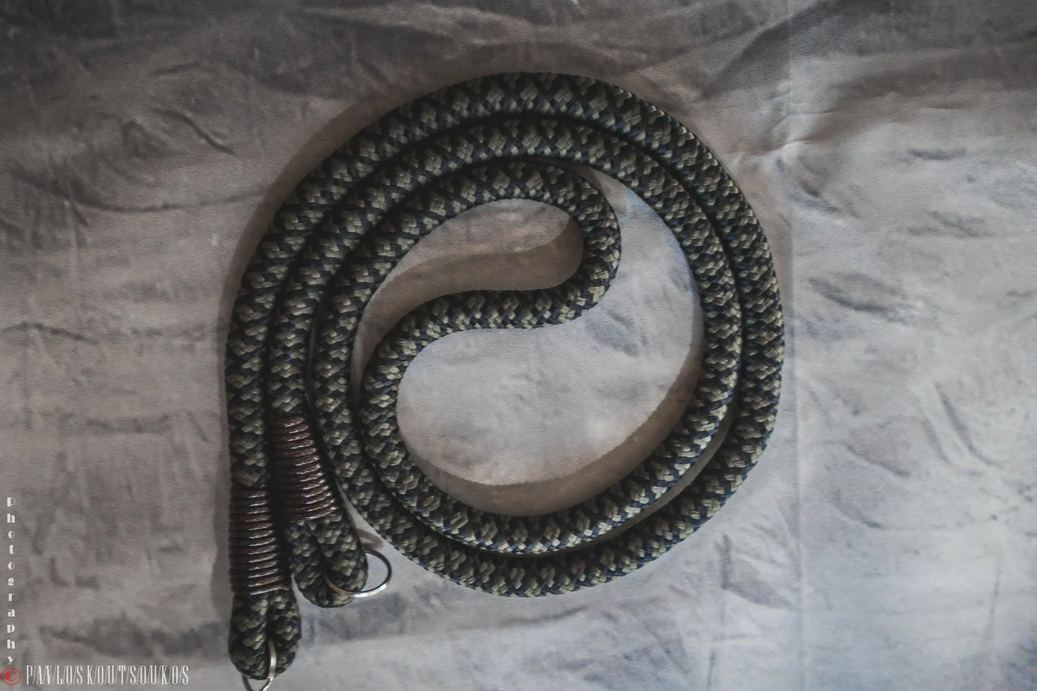 Tiled  Black/Olive Camera Strap
