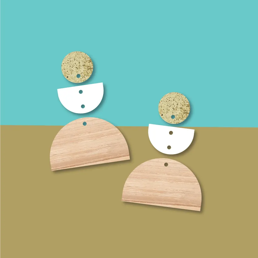 Totem Trio - Up, Down and a Round  - 3 pair set
