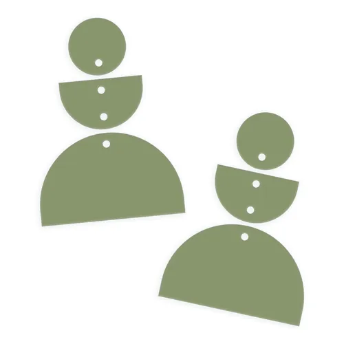 Totem Trio - Up, Down and a Round  - 3 pair set