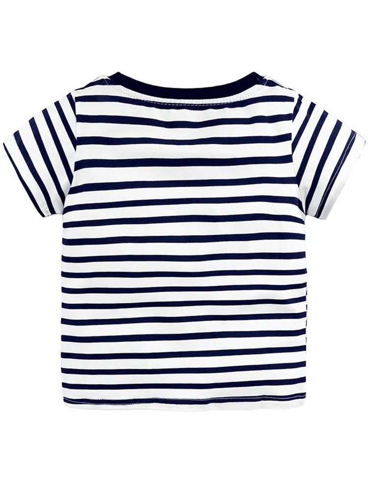 Tractor Stripes Kids T-Shirt