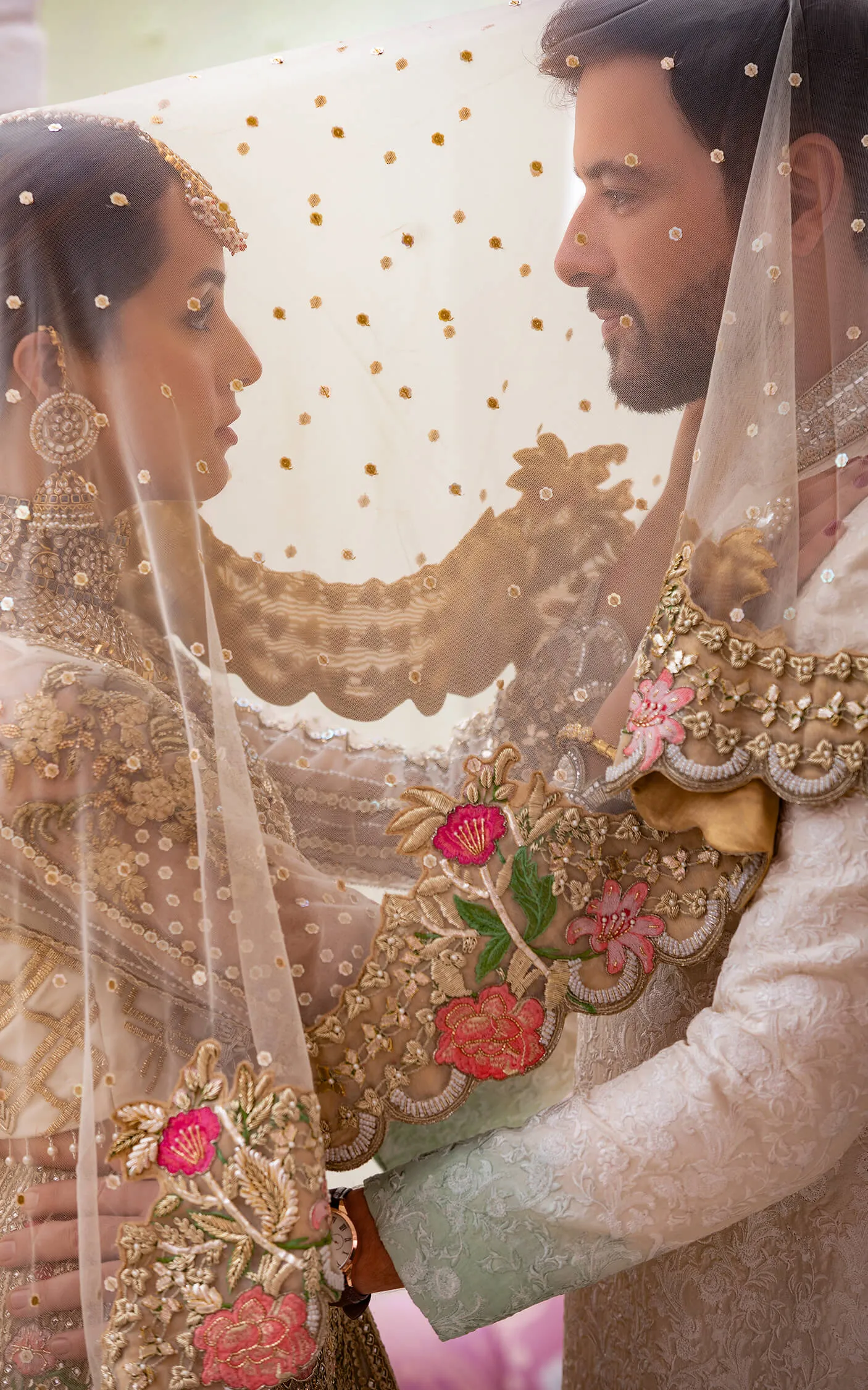 Traditional Net Lehenga Choli in Floral Lehenga and Embellished Choli Style Bridal Dress Pakistani #BS641