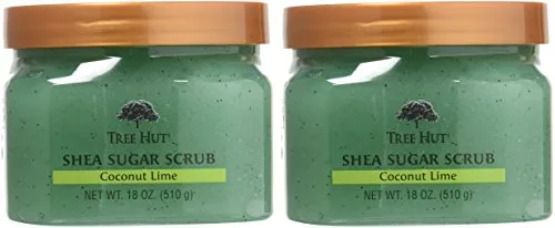 Tree Hut Sugar Body Scrub 18 Ounce Coconut Lime Shea (532ml) (2 Pack)