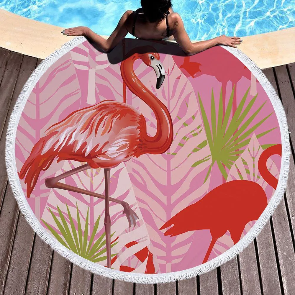 Tropical Beach Towel With Tassels