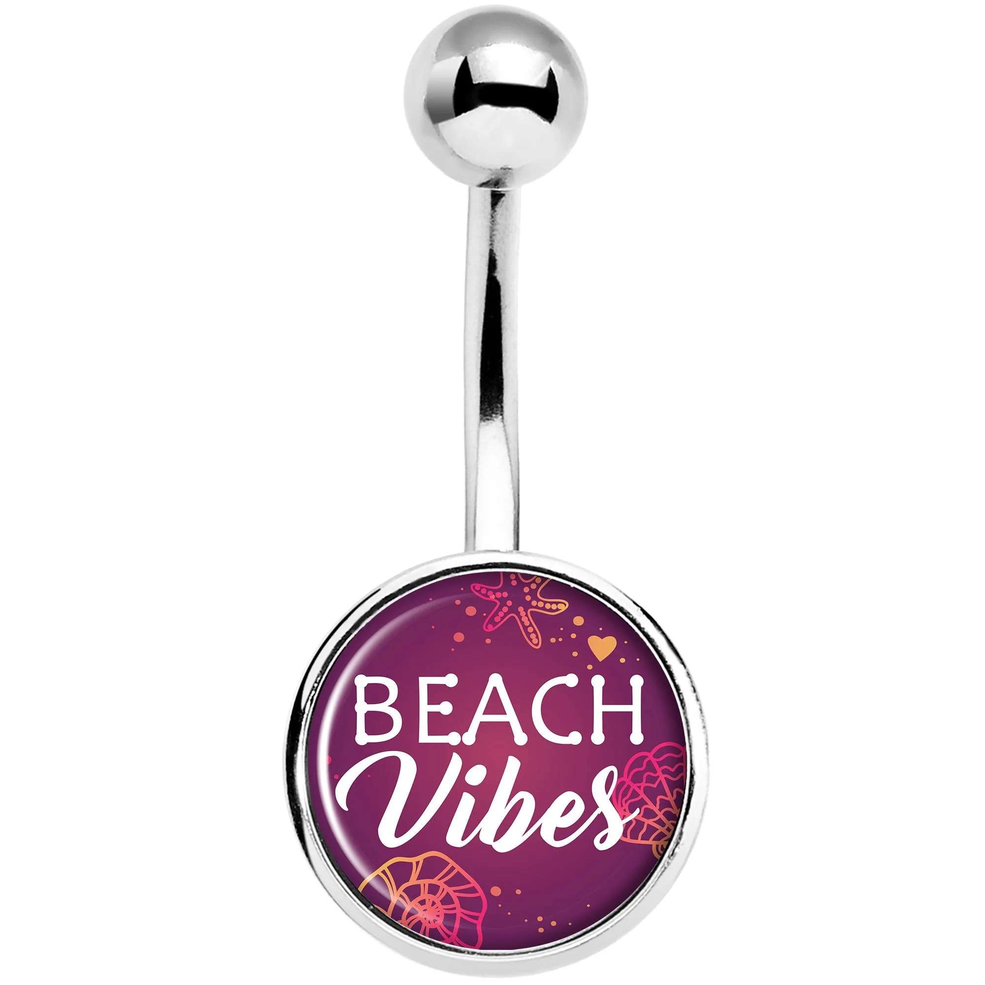 Tropical Paradise Beach Vibes Belly Ring