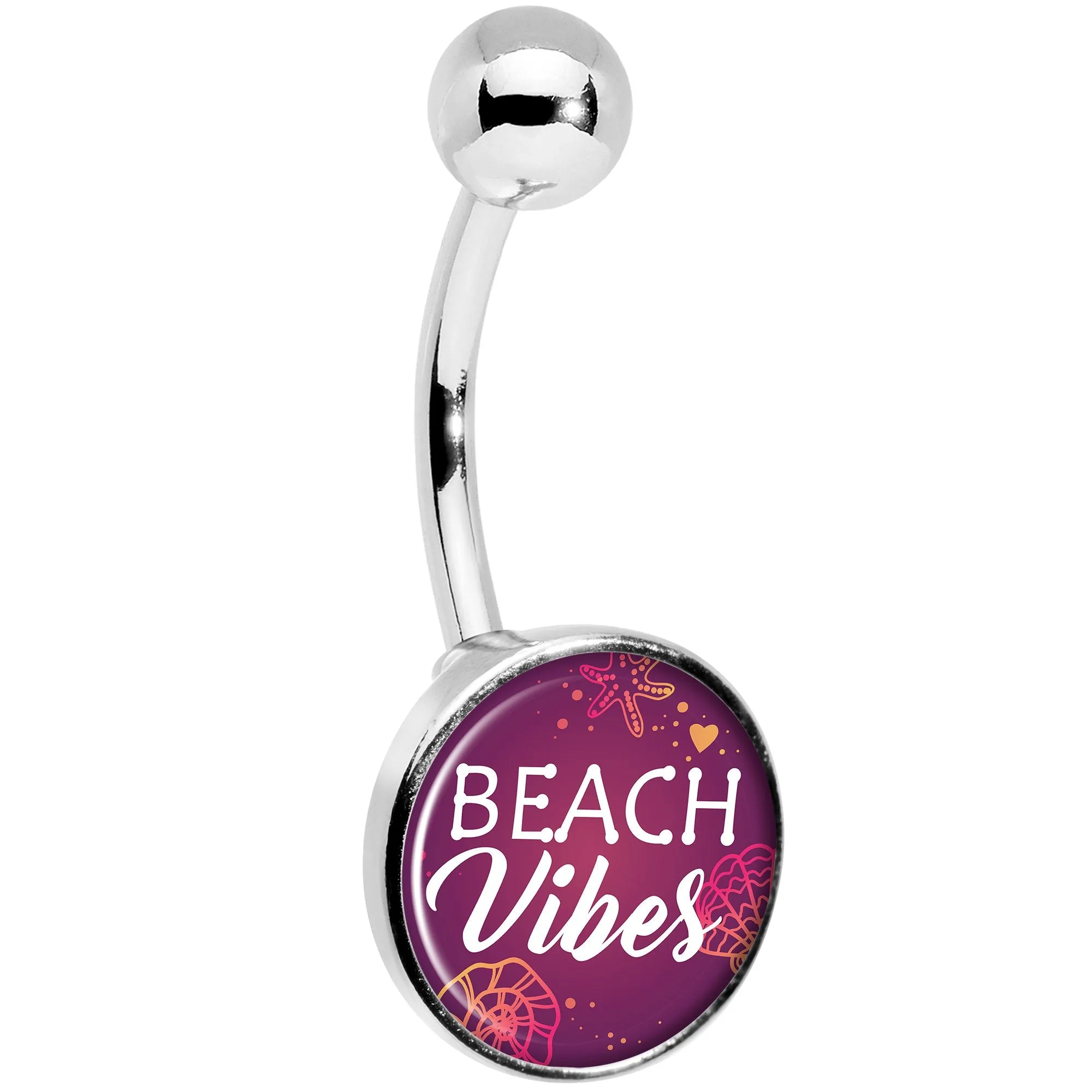 Tropical Paradise Beach Vibes Belly Ring