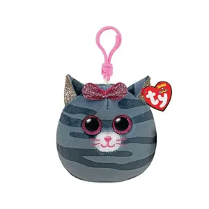 Ty Kiki the Grey Striped Cat Mini Squishy Beanie