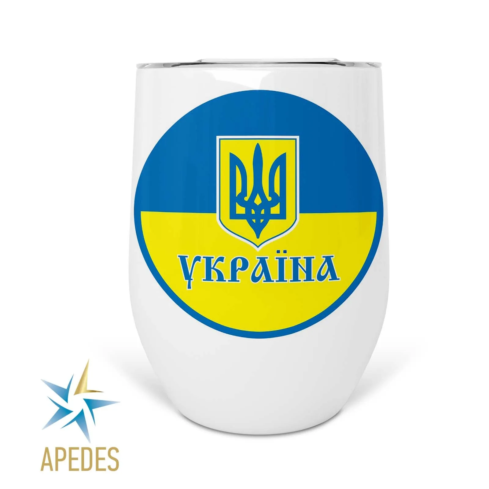 Ukraine Stainless Steel Stemless Wine Cup 12 OZ