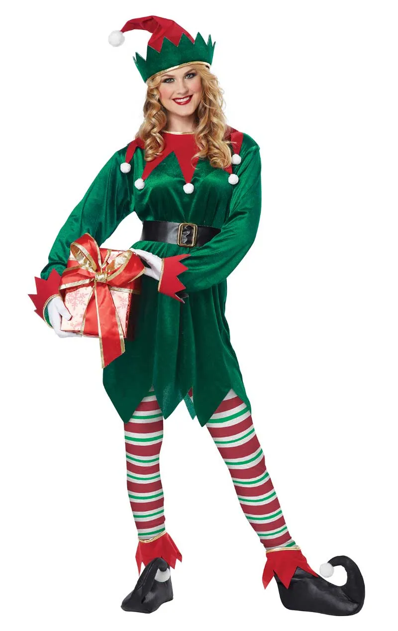 Unisex Jolly Elf Christmas Costume