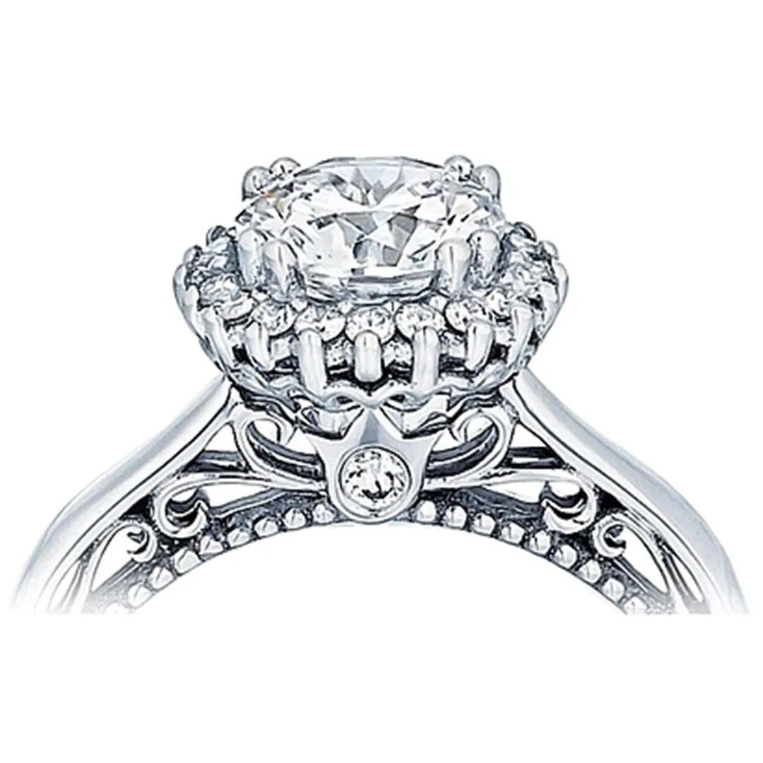 Verragio Pave Halo Diamond Engagement Ring