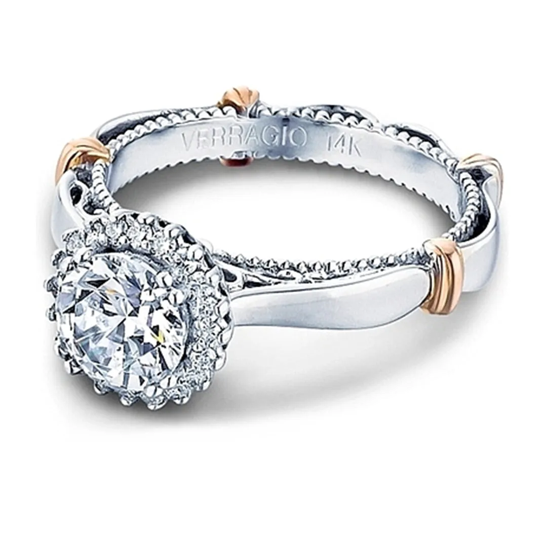 Verragio Pave Halo Diamond Engagement Ring