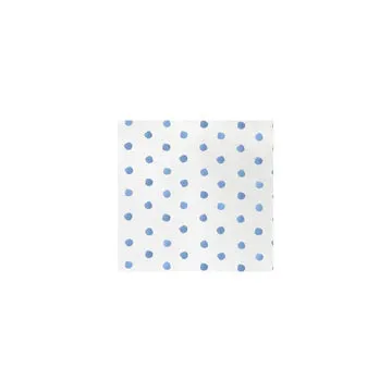 Vietri Papersoft Light Blue Dot Cocktail Napkins