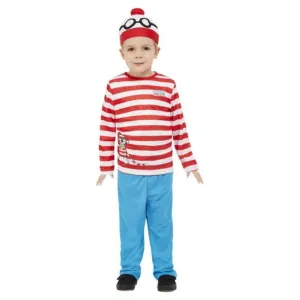 Where's Wally Costume, Red & White