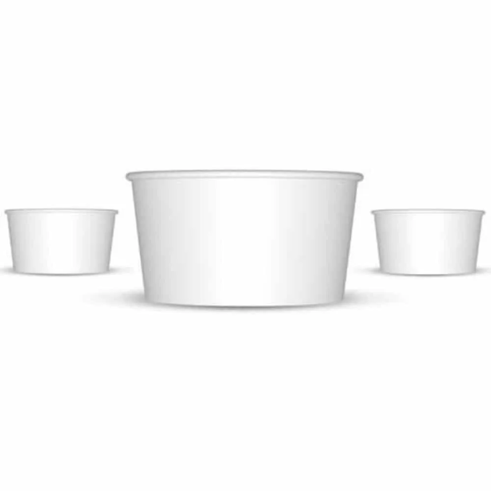 White Paper Cups – Medium (132ml, 4.5oz) - 2000 units per case