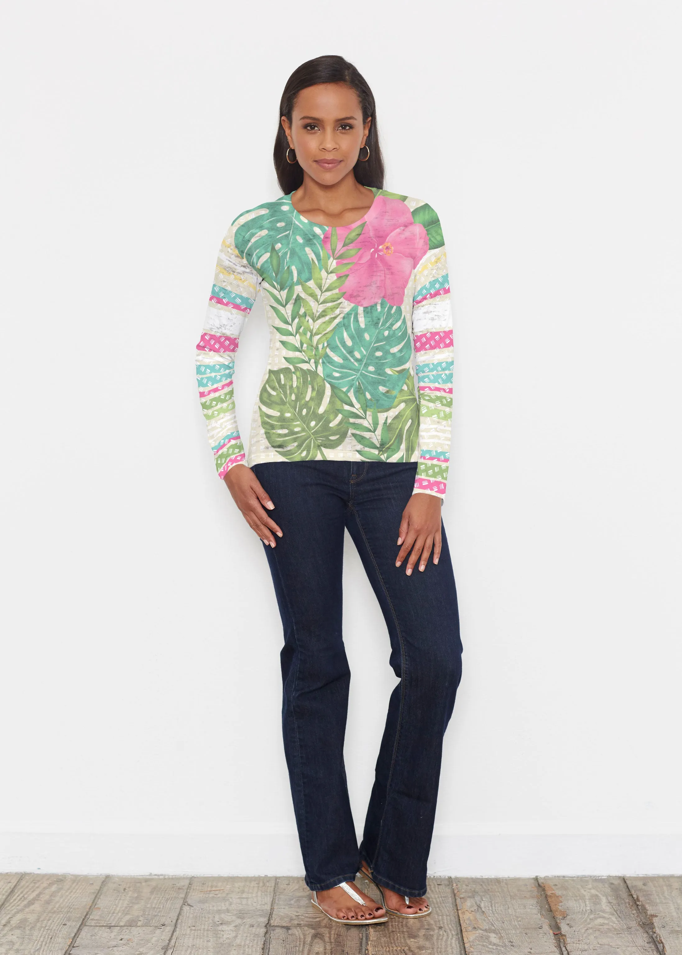 Wild Begonia (13489) ~ Signature Long Sleeve Crew Shirt