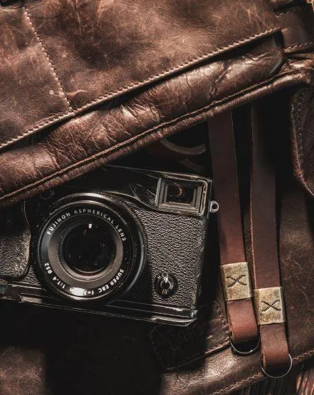 X Leather Camera Strap  Dark Brown 15mm