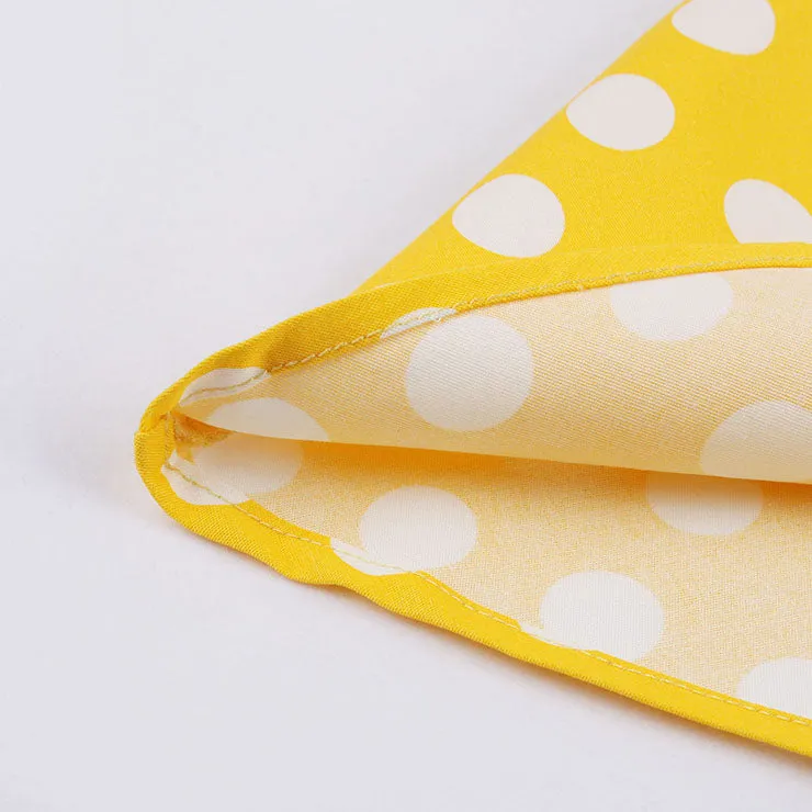 Yellow Summer Polka Dot Dress