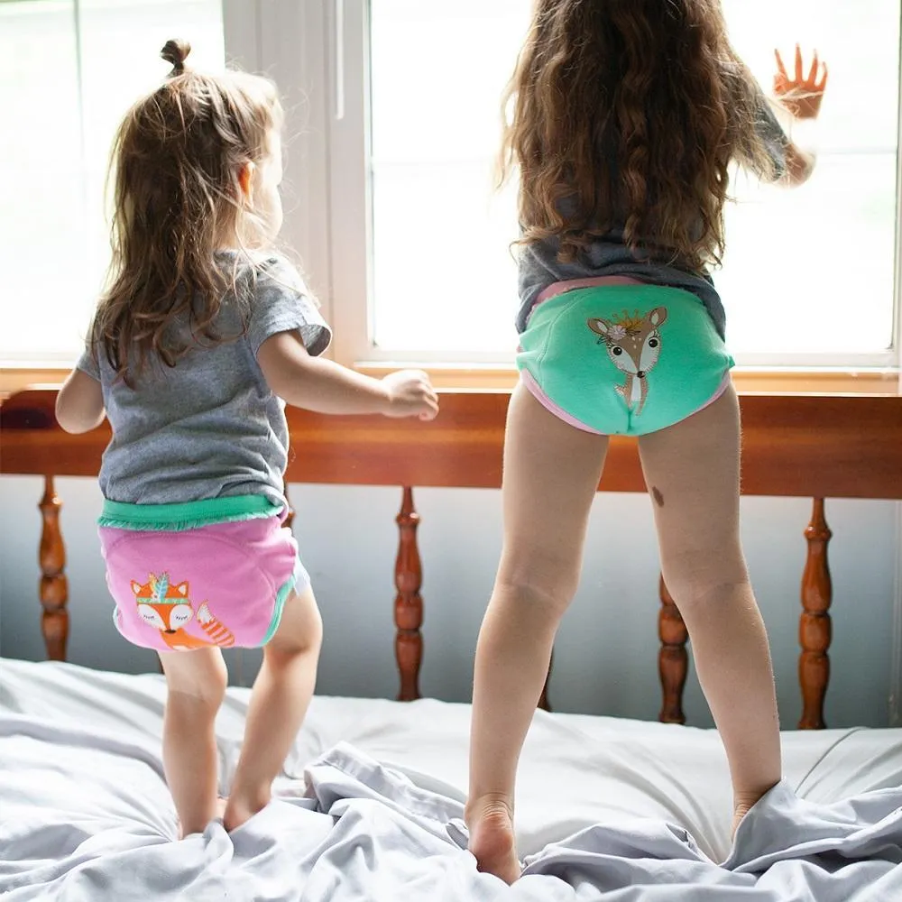 ZOOCCHINI Organic Potty Training Pants Set (Woodland Princesses)