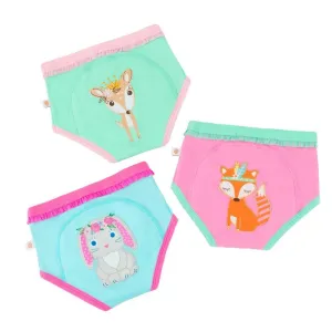 ZOOCCHINI Organic Potty Training Pants Set (Woodland Princesses)